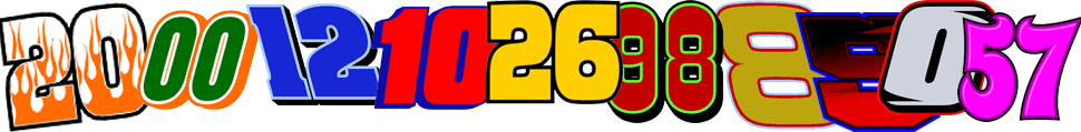 Race Car Numbers