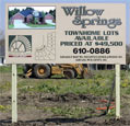 Willow Springs Sign